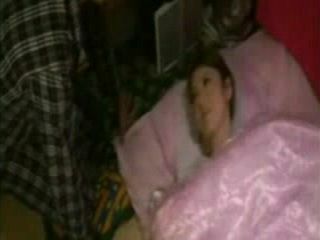 Friend's hubby balls hot Asian babe in their house